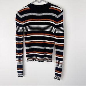 BP Ribbed Multi Stripe Sweater XS
